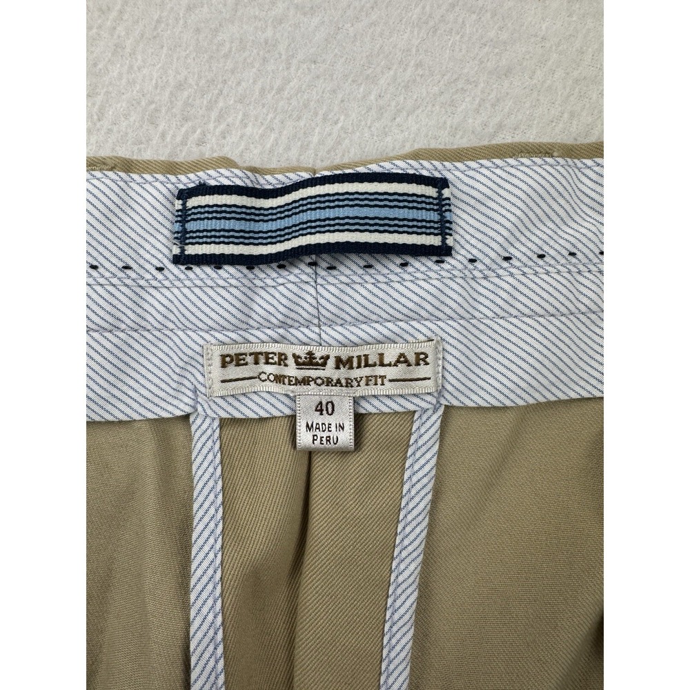 Peter Millar Contemporary Fit Chino Shorts Men's Size 40 Beige - Picture 6 of 11